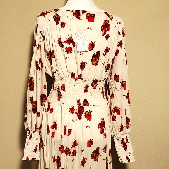NWT OFFER ASAP! Free People Floral Wrap Maxi, Large - Picture 5 of 6